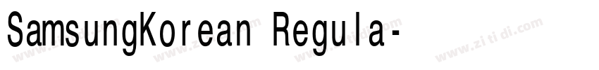 SamsungKorean Regula字体转换 SamsungKorean Regula字体转换